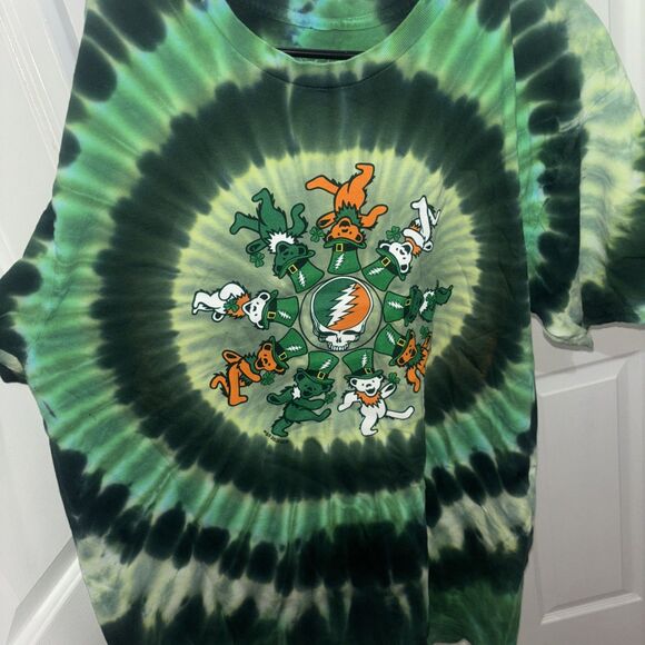 Grateful Dead Green The Dye Tee Shirt Short Sleeve Size Xl - Picture 1 of 4